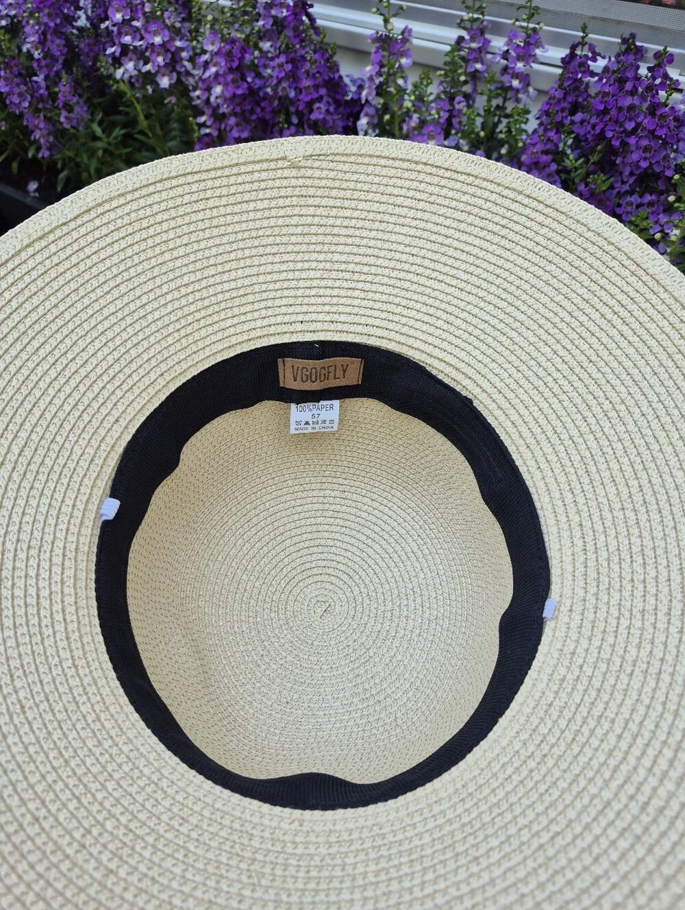 Vgogfly Vintage Wide Brim Staw Summer Hat - Picture 3 of 8